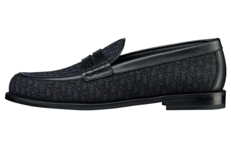 DIOR Granville Casual Loafers Shoes Men's Black