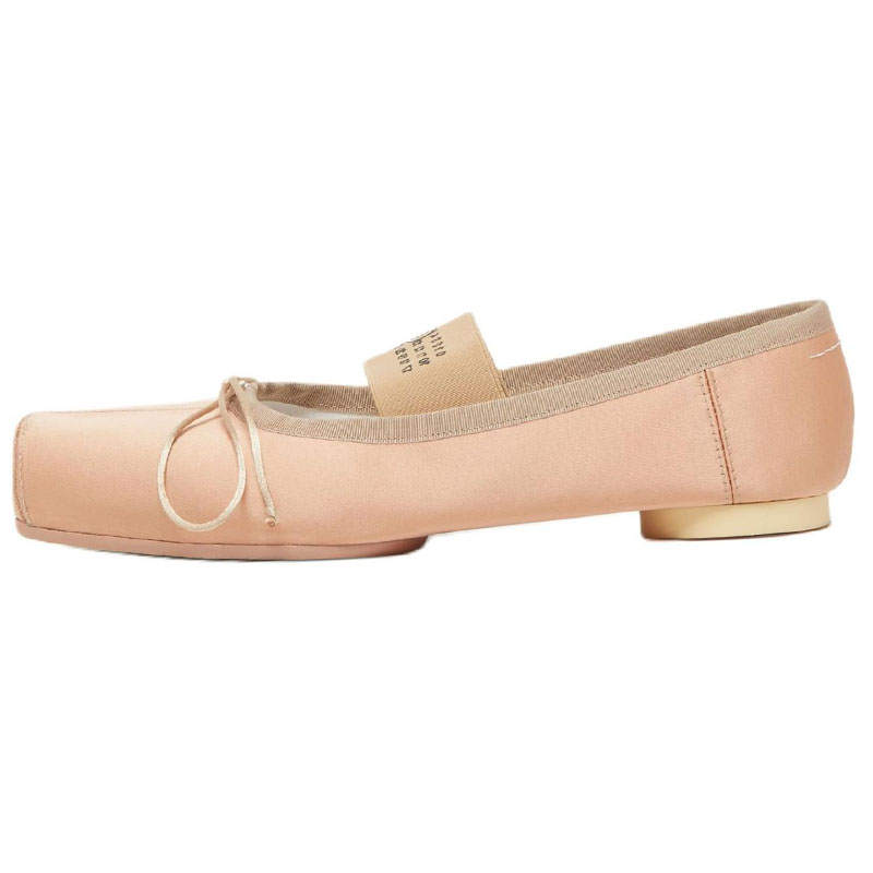 MM6 Maison Margiela Anatomic Numbers Motif Square Toe Ballerina Shoes Women's