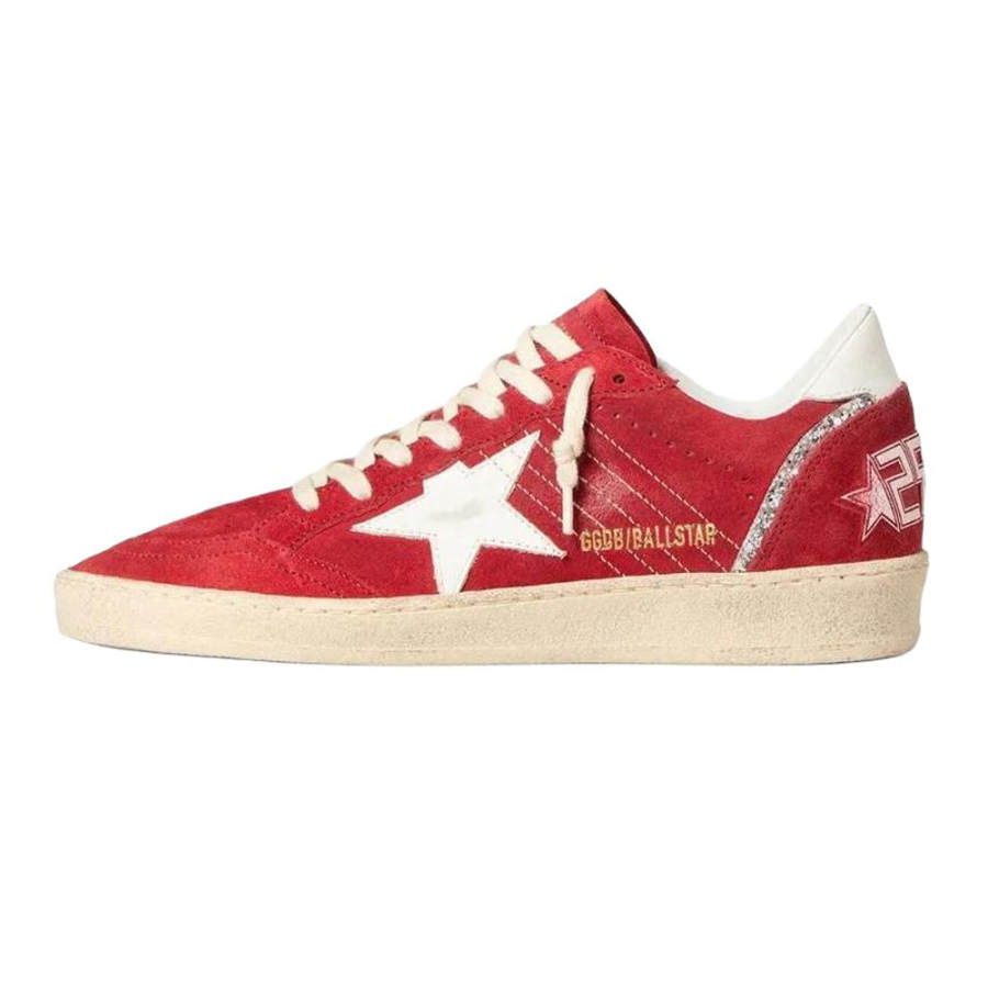 Golden Goose Ball Star Low top Skateboard Shoes Women's Red