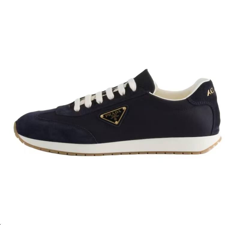 PRADA PRADA Low top Casual Shoes Men's Marine Blue
