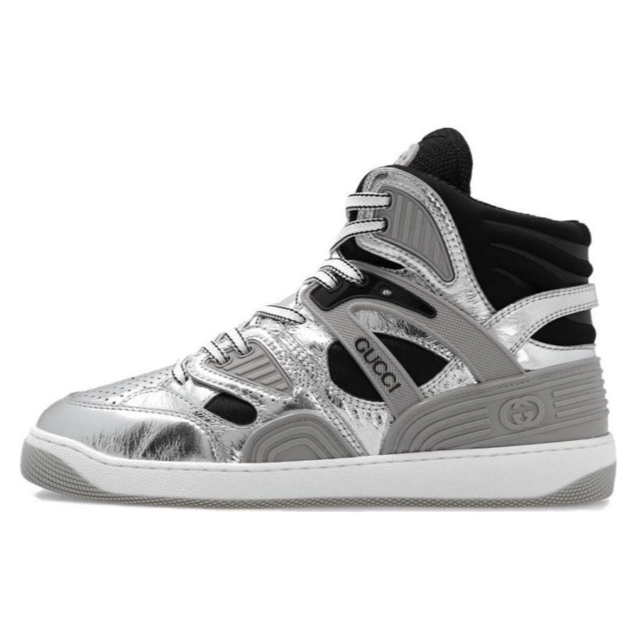 GUCCI Gucci Basket High 'Silver Black'
