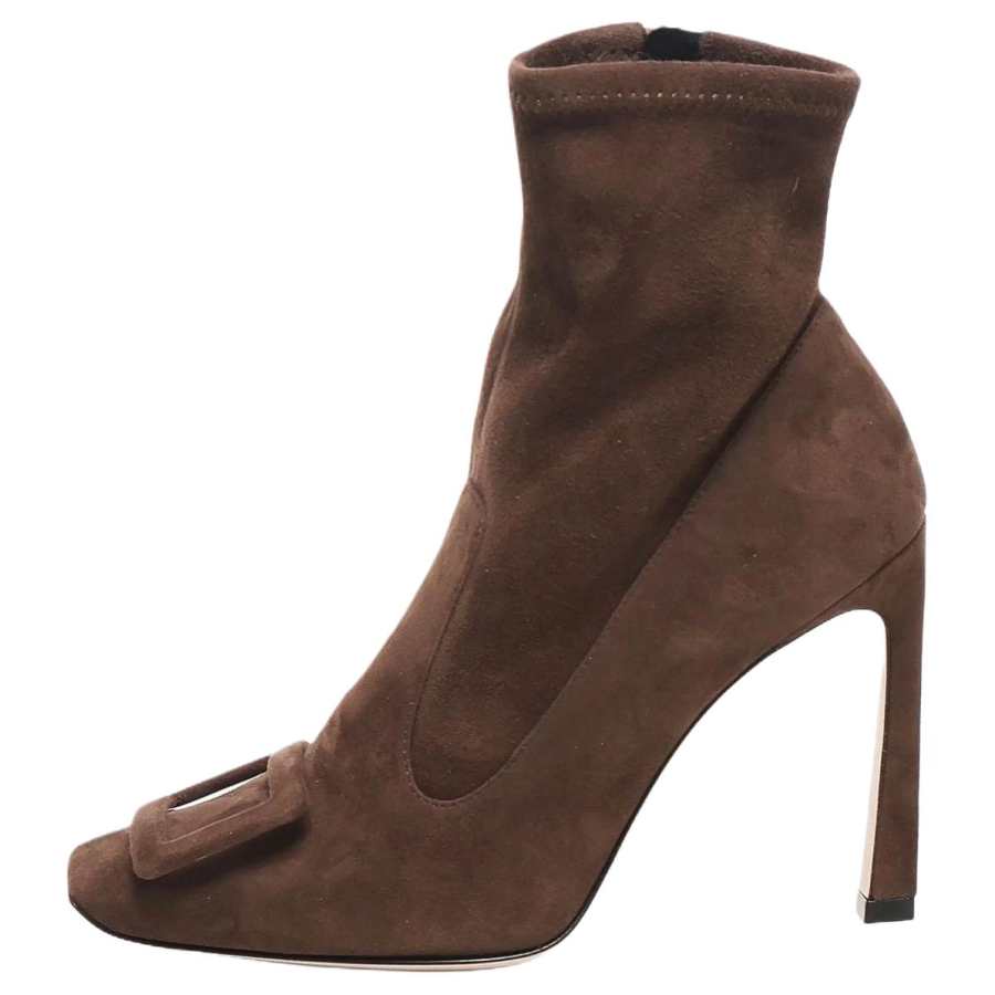 Roger Vivier Trompette Ankle Boots Women's Brown