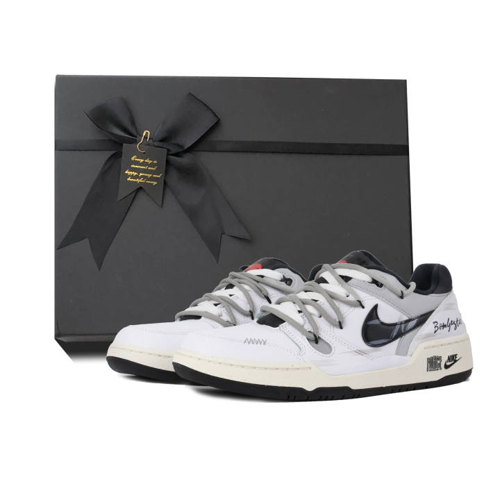 Nike Nike Full Force Bombastic Mood, Street, Graffiti, Letter, Distressed, Vintage, Classic Trend Low top Skateboard Shoes