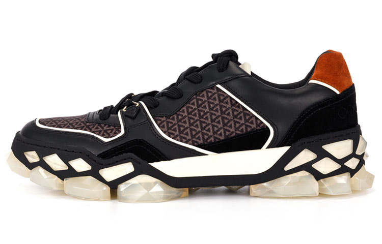 Jimmy Choo Diamond X Trainer/M Athletic Shoes Low top Casual Shoes Men's Black