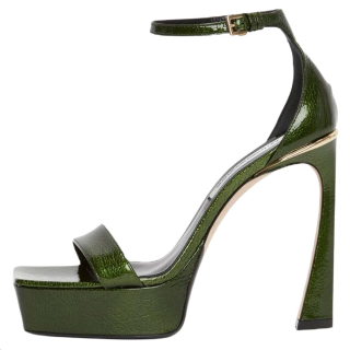 Victoria Beckham One Strap Sandals 13cm Women's Green