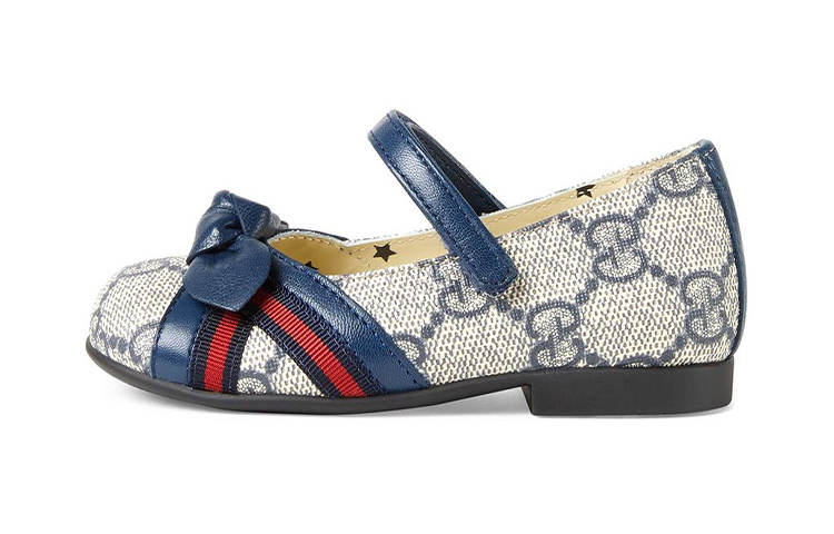 GUCCI Kids Lifestyle Shoes Blue Beige Kids'