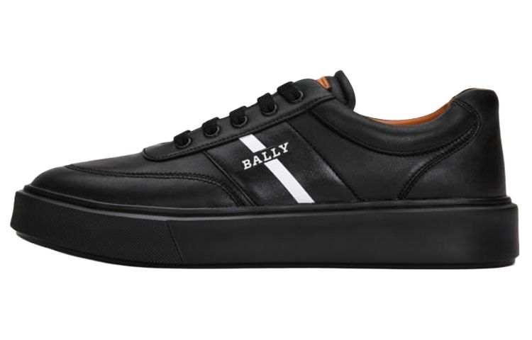 BALLY BALLY Leather Low top Skateboard Shoes Men's Black