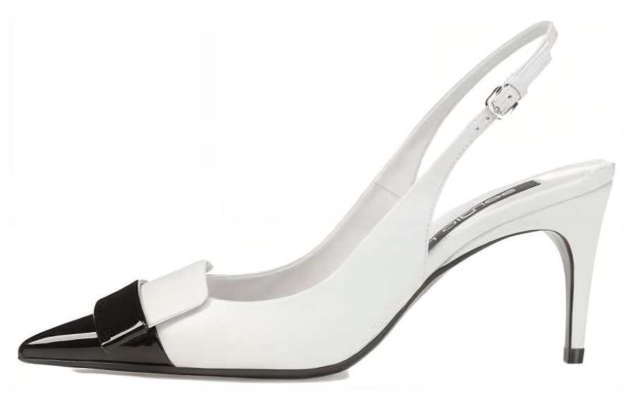 SERGIO ROSSI SERGIO ROSSI SR1 75mm Slingback Leather Pumps