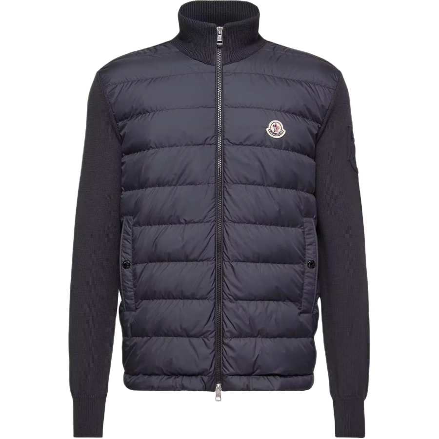 Moncler Moncler Quilted Front Zip Cardigan