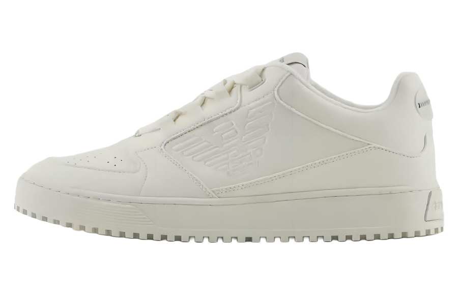 EMPORIO ARMANI Low top Skateboard Shoes Men's White