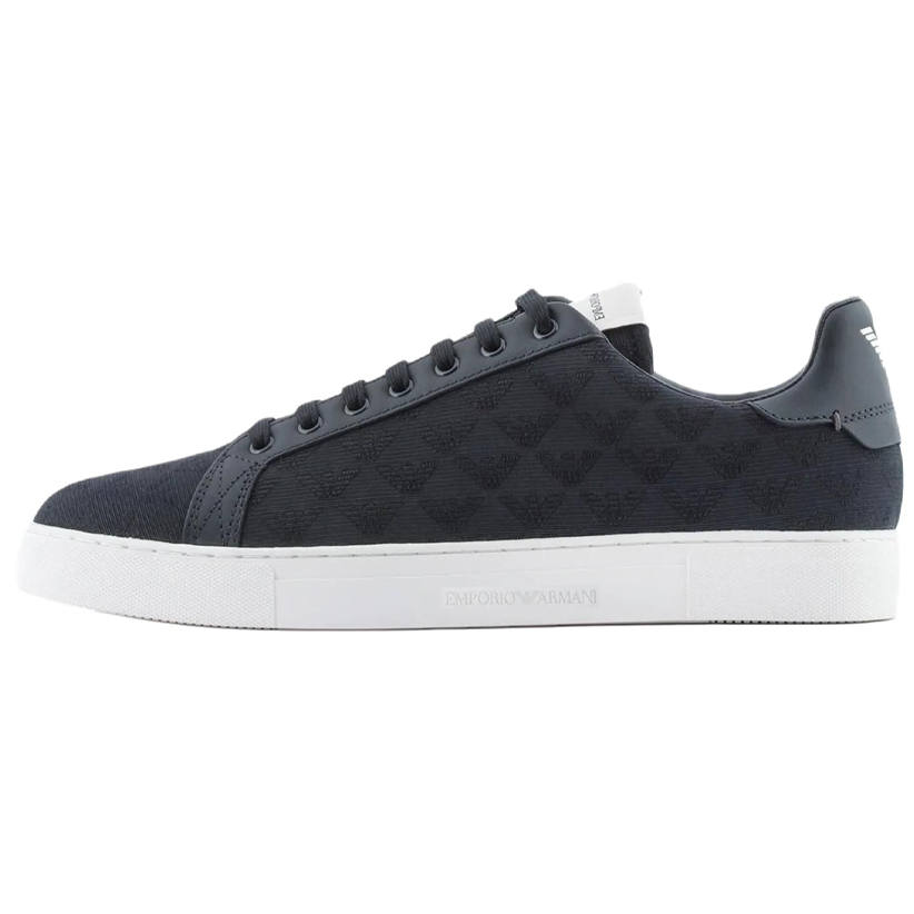EMPORIO ARMANI Low top Skateboard Shoes Men's Marine Blue