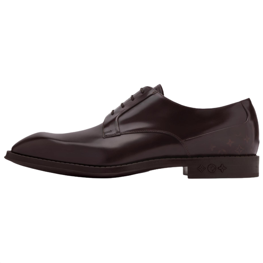 LOUIS VUITTON Kensington Cow Leather Dress Shoes Men's Brown