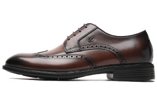 S.T.Dupont S. T.DUPONT Leather Dress Shoes Men's Coffee