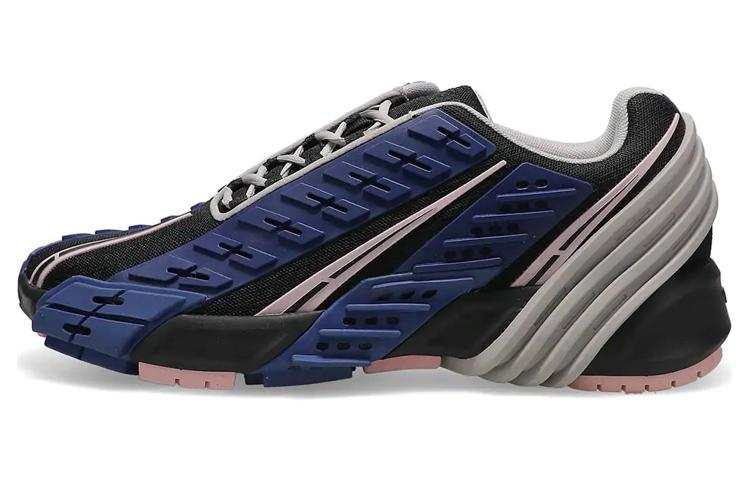 DIESEL Atmos x DIESEL S Prototype Low Fabric Abrasion Resistant Low top Casual Shoes Men's Black Blue