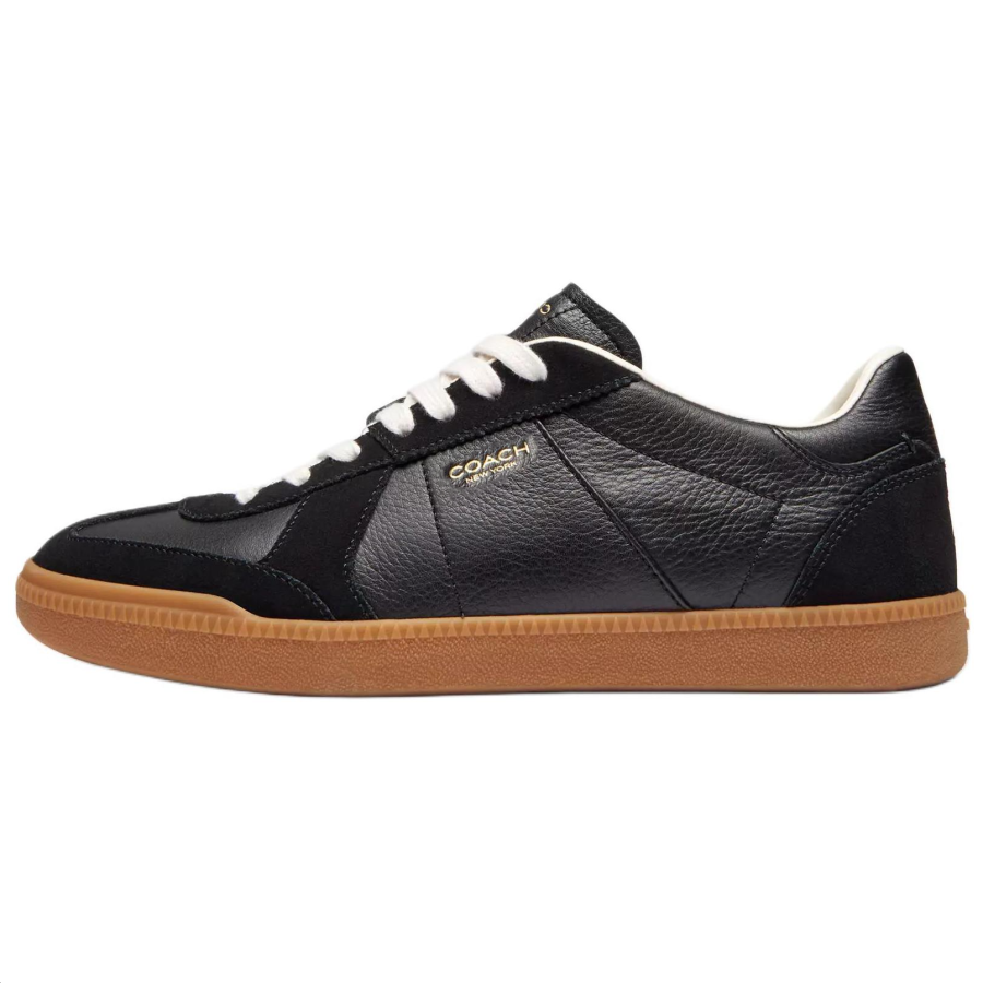 COACH Ellis Leather, Suede Low top Skateboard Shoes Women's Black