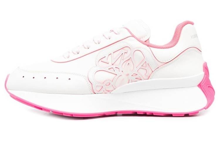 Alexander McQueen Sprint Runner White Fuchsia Pink Women's