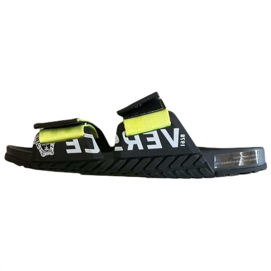 VERSACE VERSACE Slide Slippers Men's Neon Green