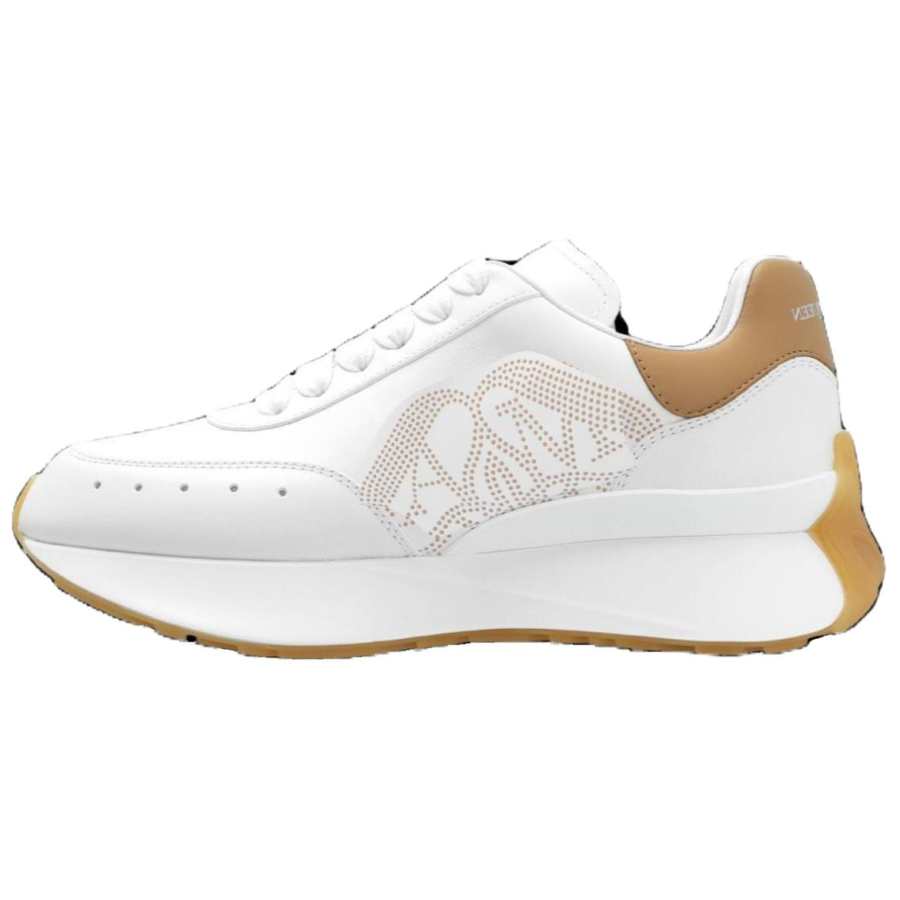 Alexander McQueen Sprint Runner Sneakers 'Tan White' Women's
