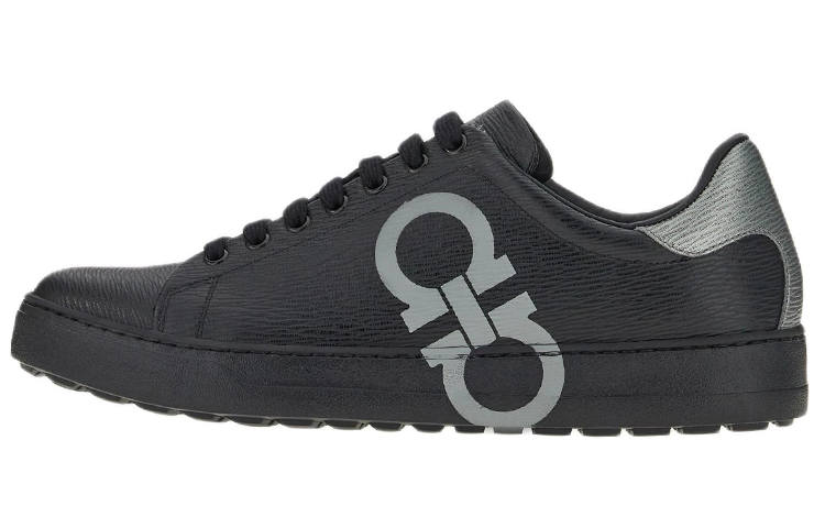 Ferragamo FERRAGAMO Gancini Logo-print Low-top Sneakers