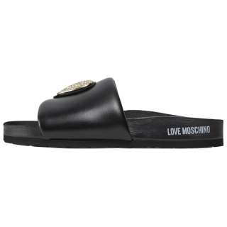 LOVE MOSCHINO Slide Slippers Women's Black