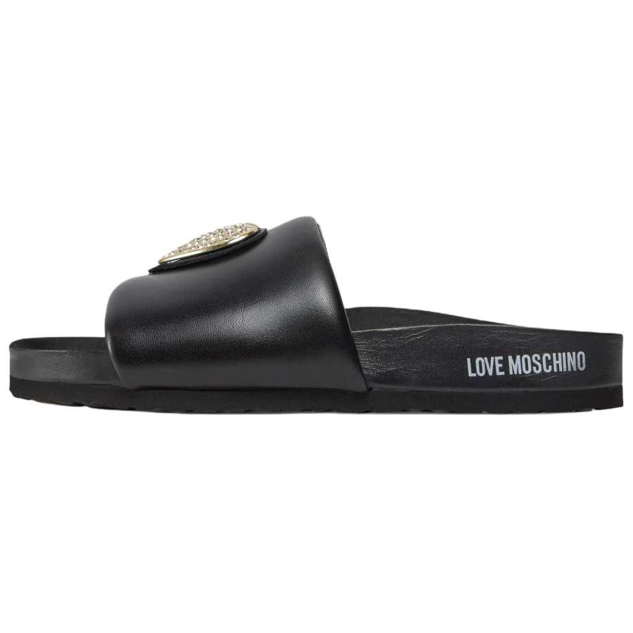 LOVE MOSCHINO Slide Slippers Women's Black