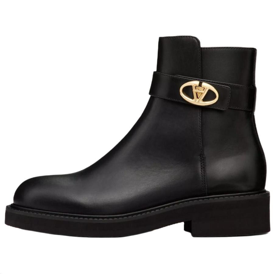 Valentino VLOGO LOCKER Ankle Boots 4cm Women's Black