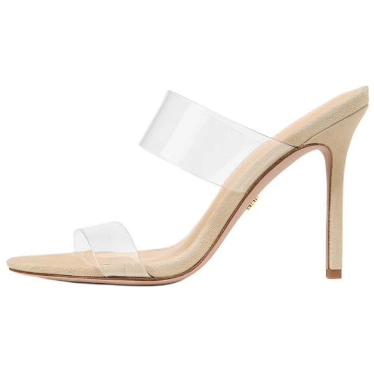 Veronica Beard Slide Slippers 10cm Women's Beige