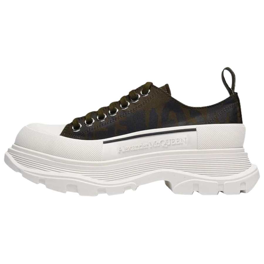 Alexander McQueen Tread Slick Sports Low top Platform Shoes Women's Olive Green