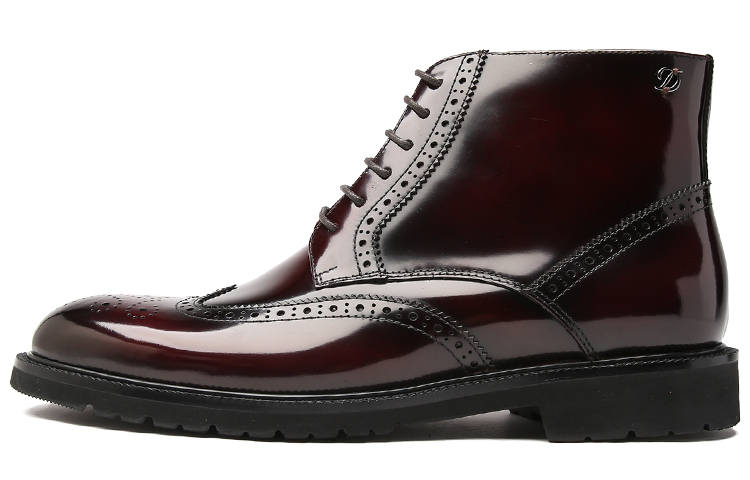 S.T.Dupont S. T.DUPONT Ankle Boots Men's Burgundy