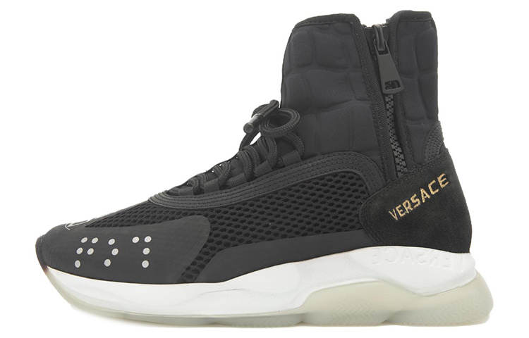 VERSACE VERSACE Cross Chainer High Black White