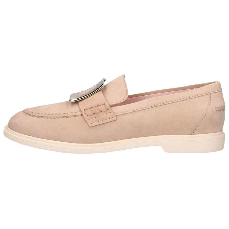 Roger Vivier Buckle Detailed Round Toe Loafers Women's