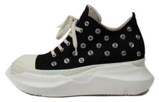Rick Owens DRKSHDW Abstract Low Sneak Studded Black Milk