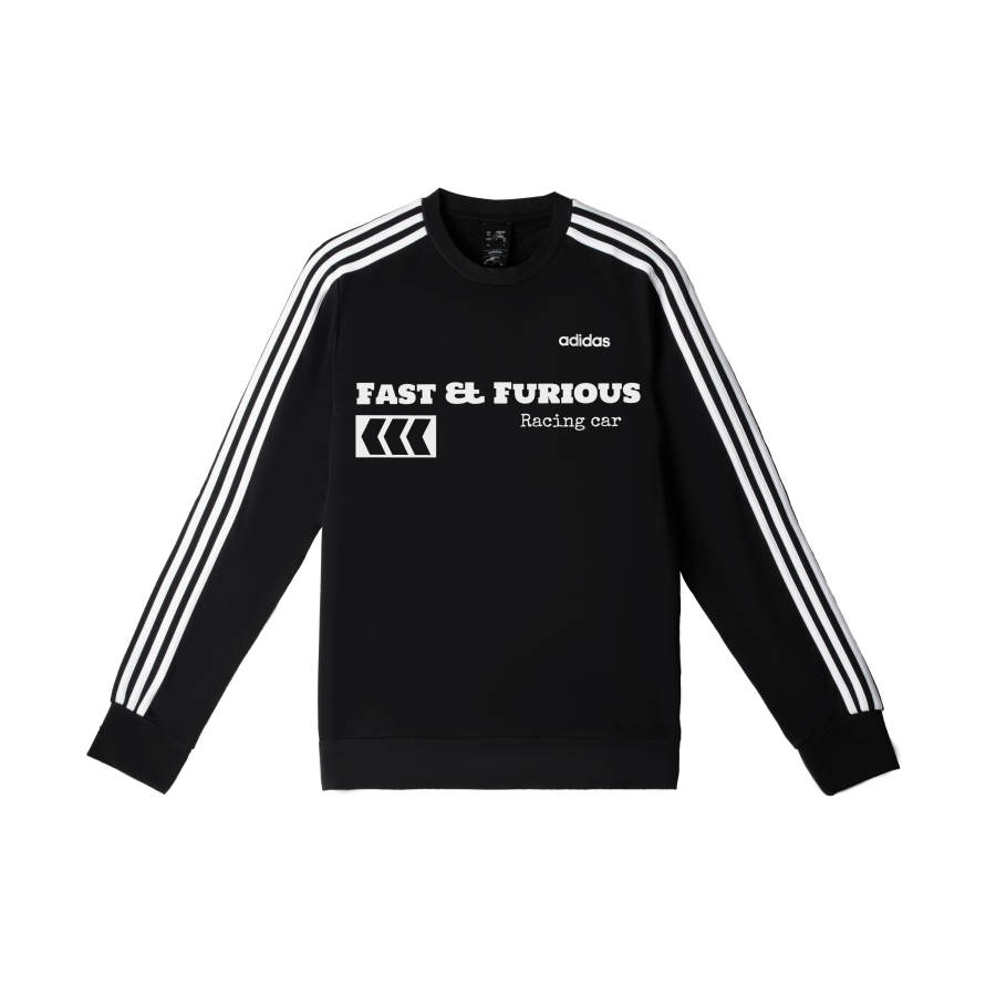 Adidas Adidas Sweatshirts Men's Black Crew Neck Moderate