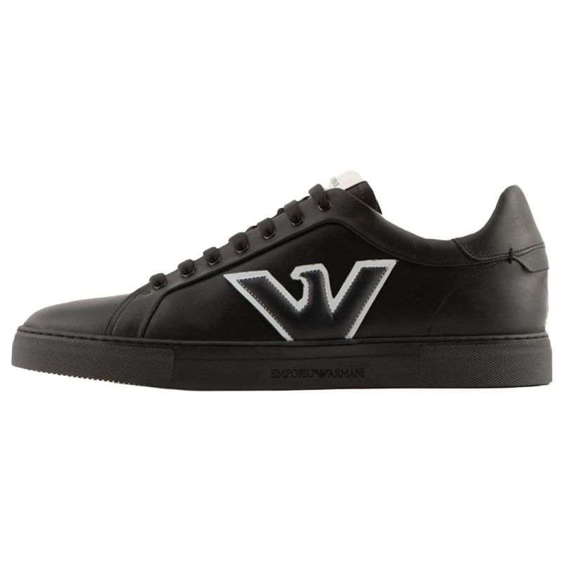 EMPORIO ARMANI Logo-embossed Lace-up Sneakers