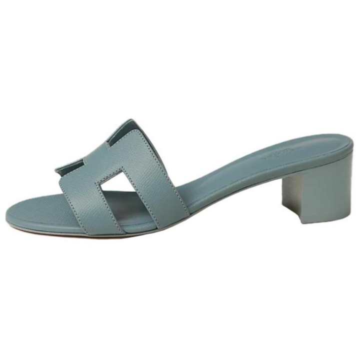 HERMES HERMES Oasis Slide Slippers Women's Blue