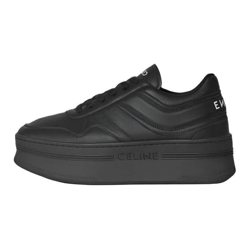 CELINE Block Low top Skateboard Shoes 5cm Women's Black