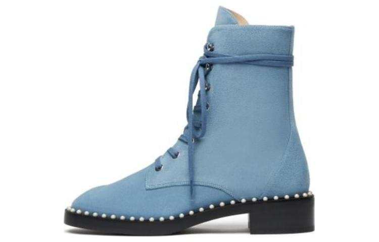 Stuart Weitzman Stuart Weitzman/SW SONDRA Sheepskin Ankle Boots Women's Sky Blue