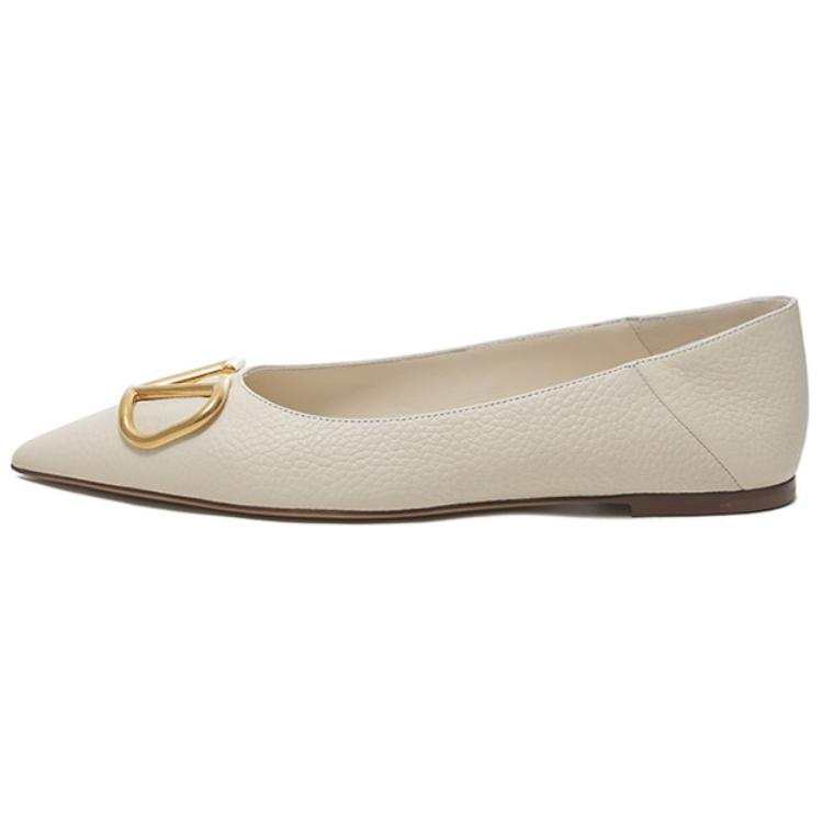 Valentino VLogo Signature GARAVANI Cow Leather Casual Shoes Women's White