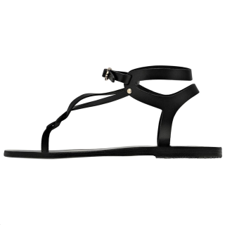 ANCIENT GREEK SANDALS Ismene Leather One Strap Sandals Women's Black