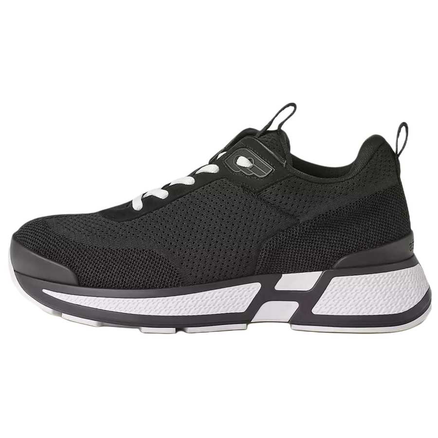 HERMES Heros Fabric Low top Casual Shoes Women's Black