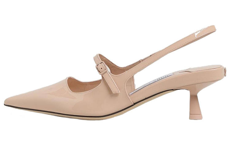 Jimmy Choo Didi Patent Leather Slim Heel High Heels 4.5cm Women's Pink