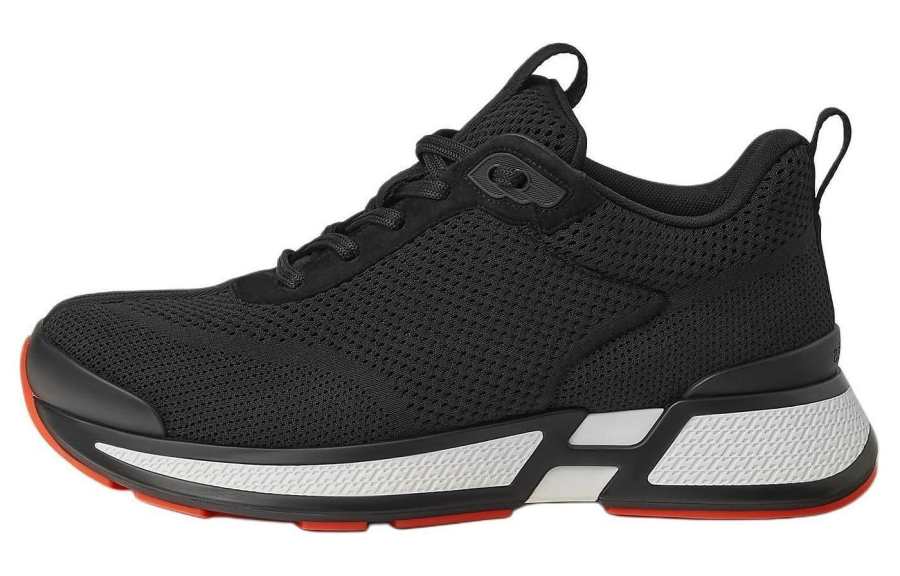 HERMES Heros Low top Casual Shoes Men's Black