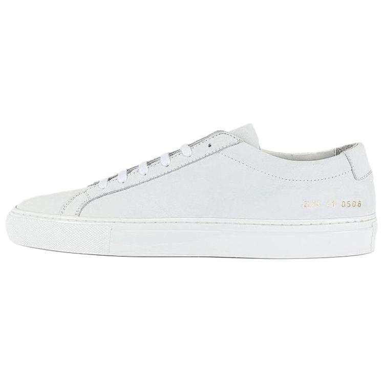 COMMON PROJECTS COMMON PROJECTS Leather Low top Stylish Skateboarding Shoes Men's White