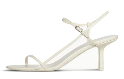 THE ROW Leather One Strap Sandals 6.5cm Women's White