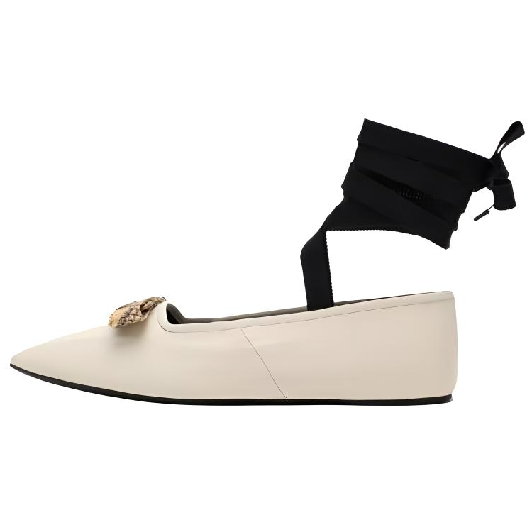 GUCCI SS23 Leather Casual Shoes Women's White