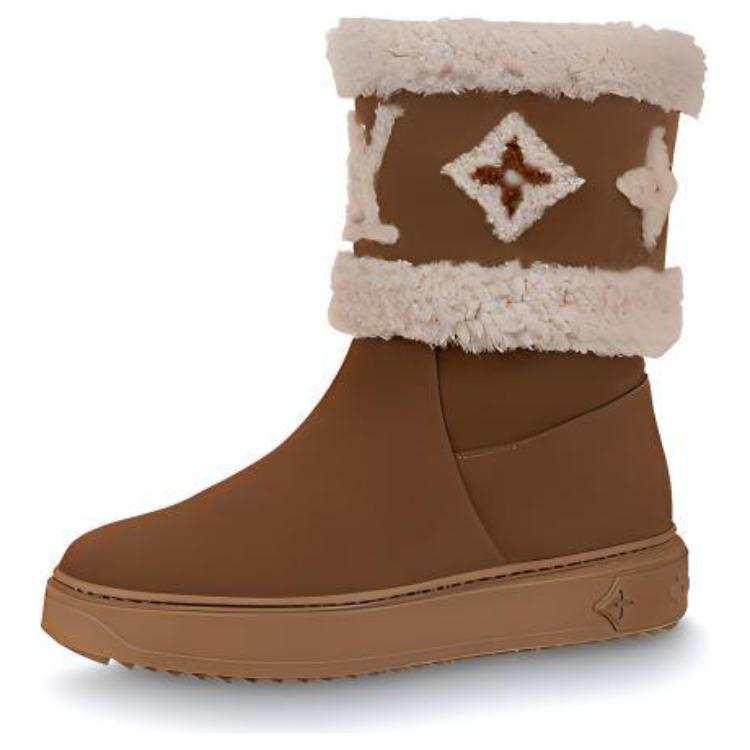 LOUIS VUITTON LOUIS VUITTON Snowdrop Thermal Coverage Thermal Coverage Snow Boots Women's Brown