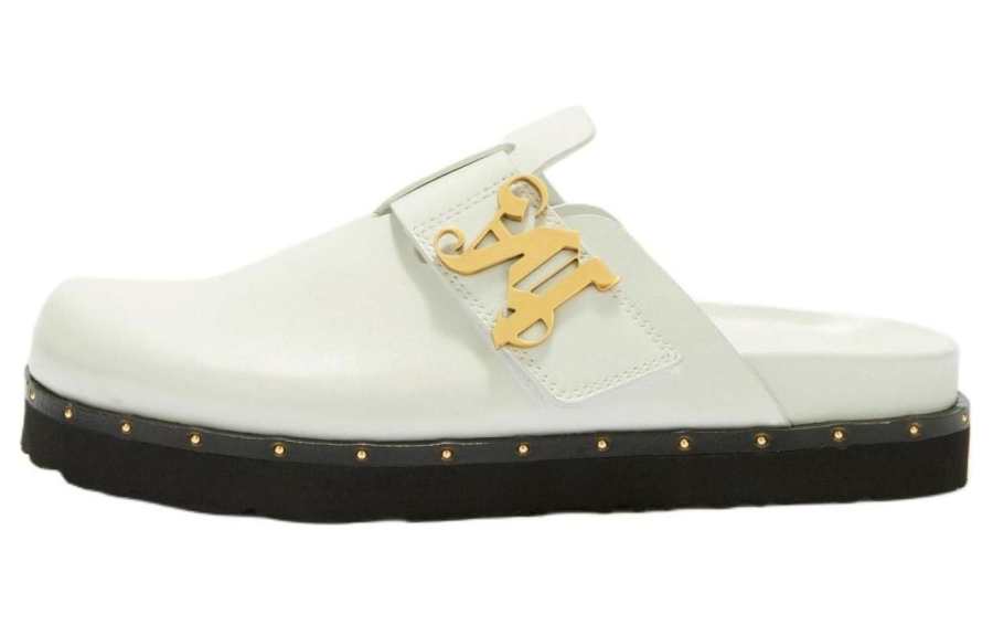 PALM ANGELS Pa Studded Leather Mules Women's