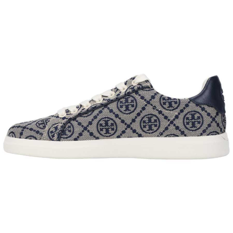 TORY BURCH T Monogram Court Slip Resistant Low top Stylish Skateboarding Shoes Women's Blue