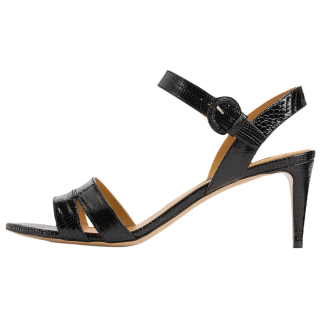 Ralph Lauren Collection Lauray One Strap Sandals 6CM Women's Black