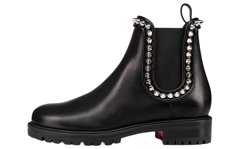 Christian Louboutin CL Espabooty Ankle Length Chelsea Boots Women's Black